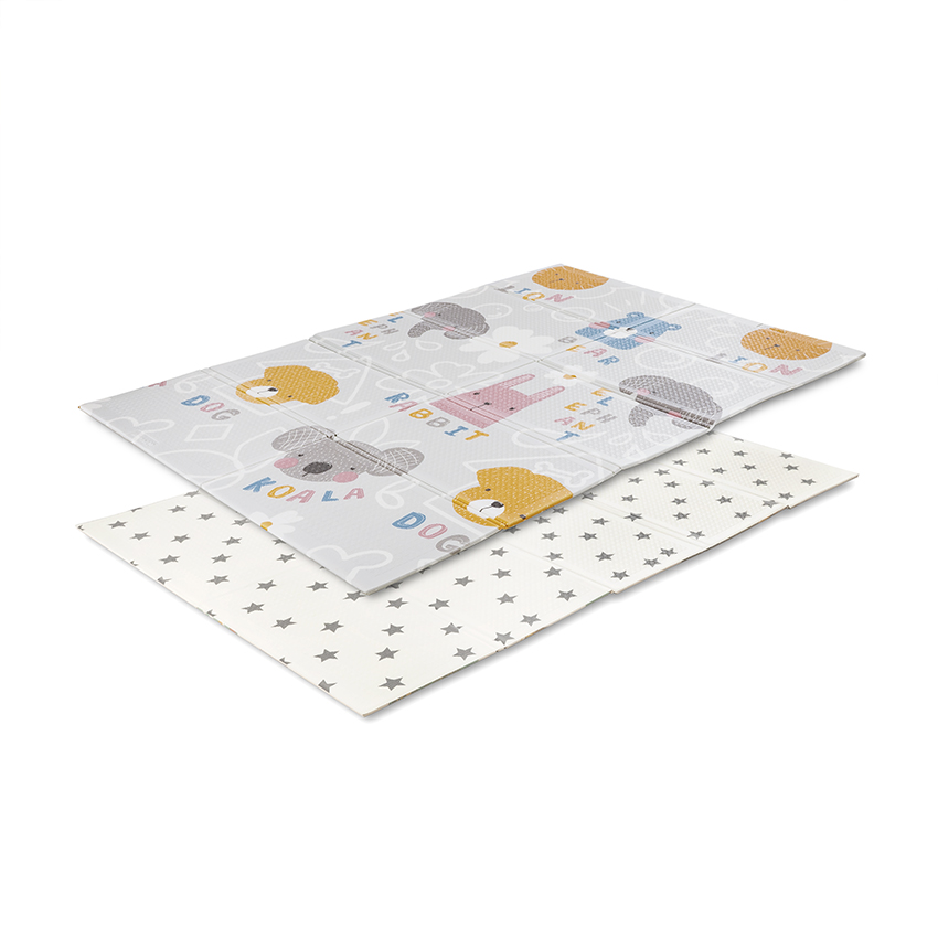 Детско термо килимче за игра Thermo Play Mat 120x180 см Foldable Buddies & Stars
