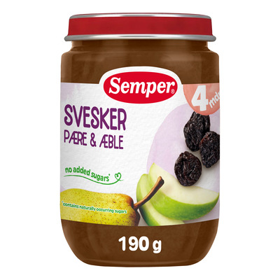Бебешко пюре Katrinplommon Päron & Äpple 190 г.