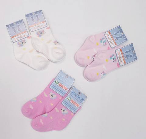 Бебешки чорапи Perfetti безшевни 2-3 години, размер 24-26