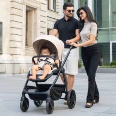 KikkaBoo Modena 2027 Комбинирана количка 3в1 с кош за новородено