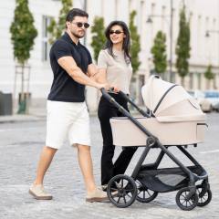KikkaBoo Modena 2027 Комбинирана количка 3в1 с кош за новородено