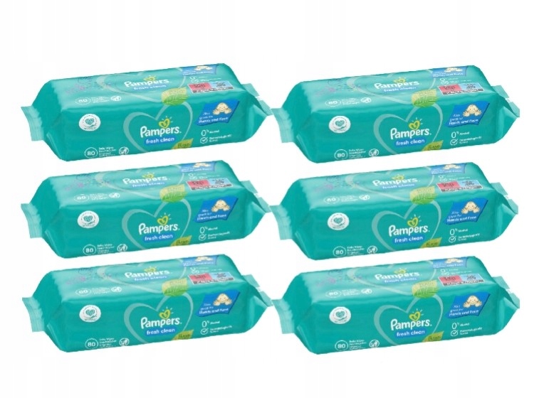 Кърпички Памперс FRESHCLEAN 6X80 1/16/11