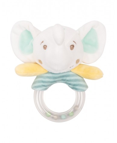 Плюшена дрънкалка Stripy Friends Elephant Time