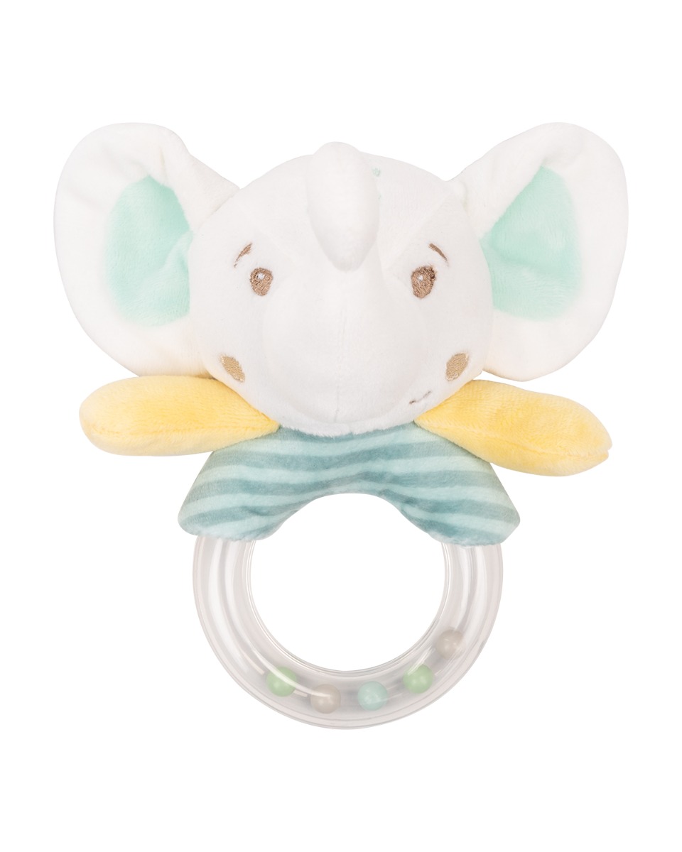 Плюшена дрънкалка Stripy Friends Elephant Time