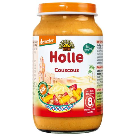 Бебешко пюре Holle Couscous с пиле и зеленчуци 220 г