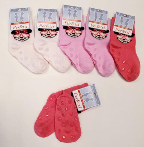 Бебешки чорапи Perfetti Anti Slip 6-12 месеца, размер 18-22