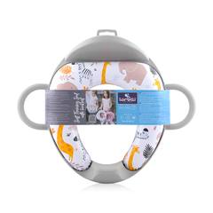 Седалка за тоалетна чиния с облегалка Animals Grey