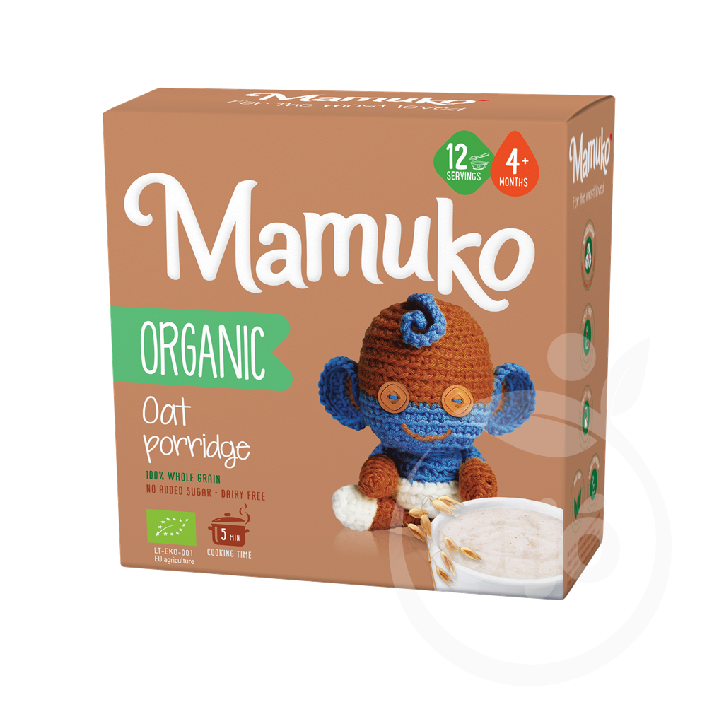 Бебешка овесена каша Mamuko Organic Oat Porridge 200 г. 4+