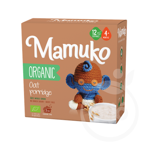 Бебешка овесена каша Mamuko Organic Oat Porridge 200 г. 4+