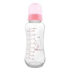 Стъклено шише Lorelli Baby Care розово 240 мл.