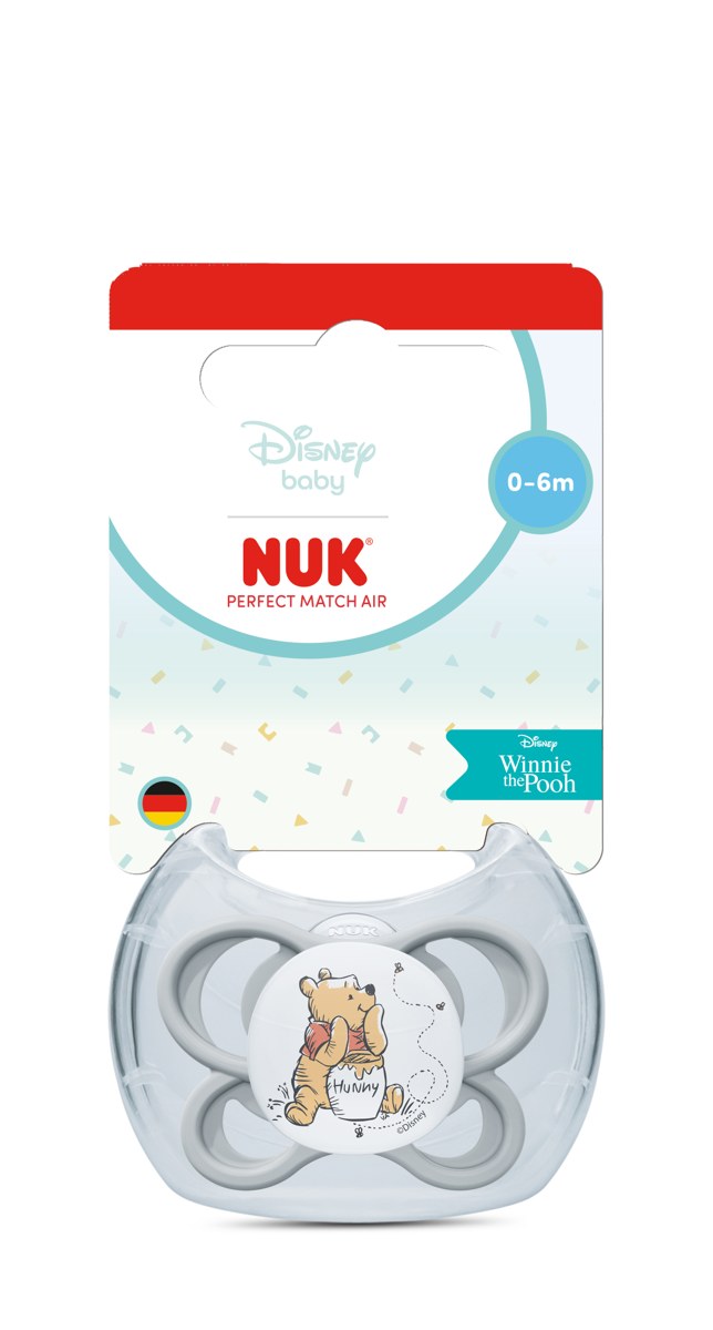 Залъгалка NUK Perfect Match Air Disney Winnie the Pooh 0-6м + кутийка