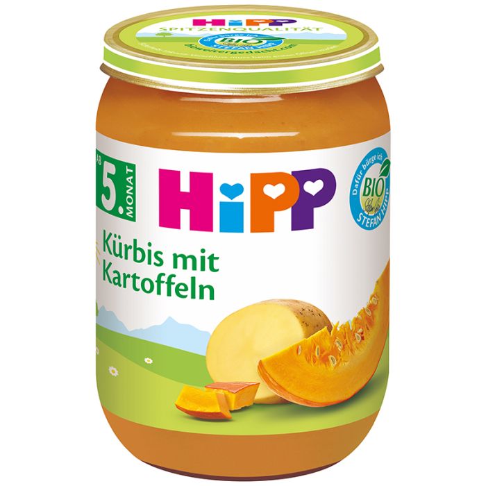 Бебешко пюре Hipp био тиква с картофи 190 г.