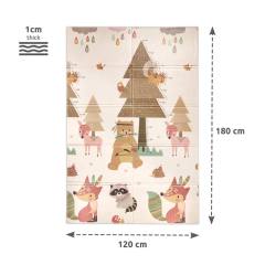 Детско термо килимче за игра Lorelli Ocean & Stars 120-180 см сгъваемо