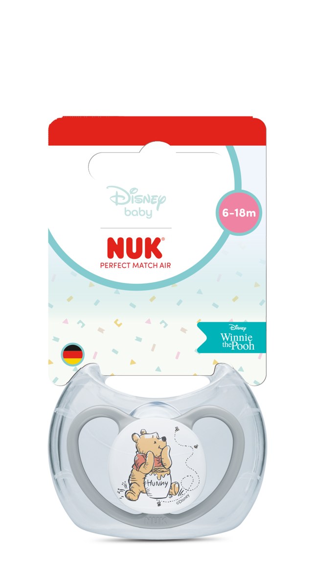 Залъгалка NUK Perfect Match Air Disney Winnie the Pooh 6-18m + кутийка