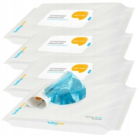 Торбички за употребени пелени Scented diaper disposal sacks 100 бр.
