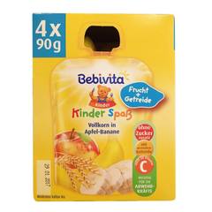 Бебешко пюре Vollkorn in Apfel Banane 4x90 г.