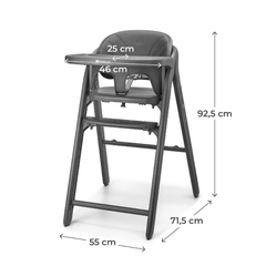 Детско столче за хранене Kinderkraft TINO, Gray