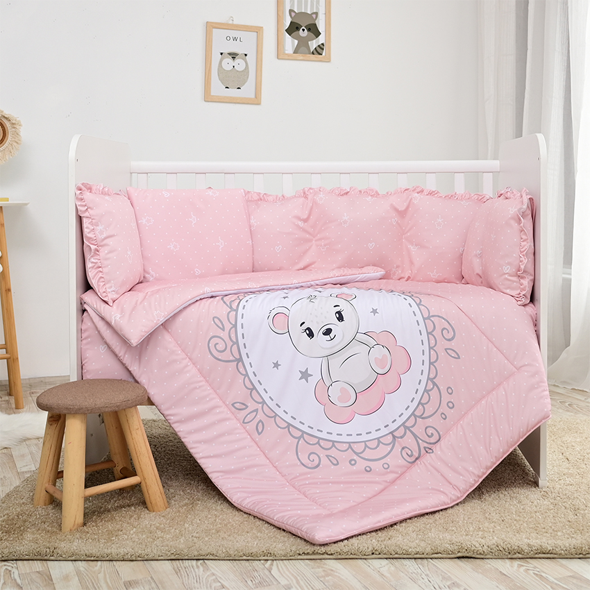 Бебешки спален комплект Little Bear Pink