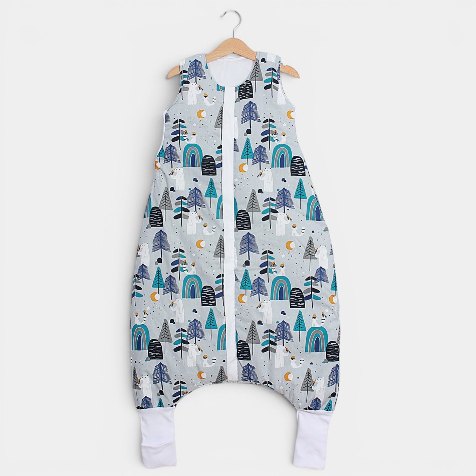Бебешки спален чувал с крачета Winter Sleeping Bag With Feet Bear with me Mint 3-4Y