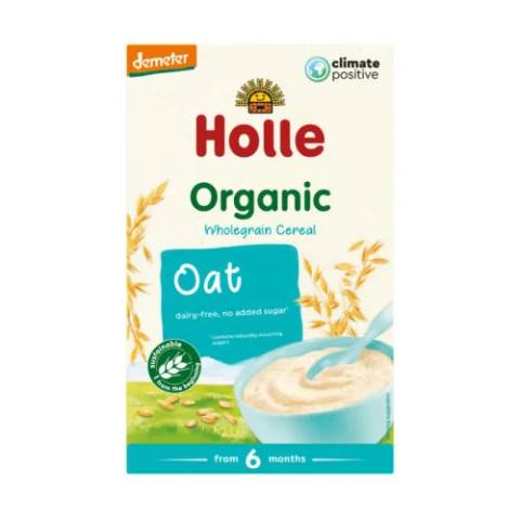 Бебешка каша holle organic wholegrain cereal oat 250 г.