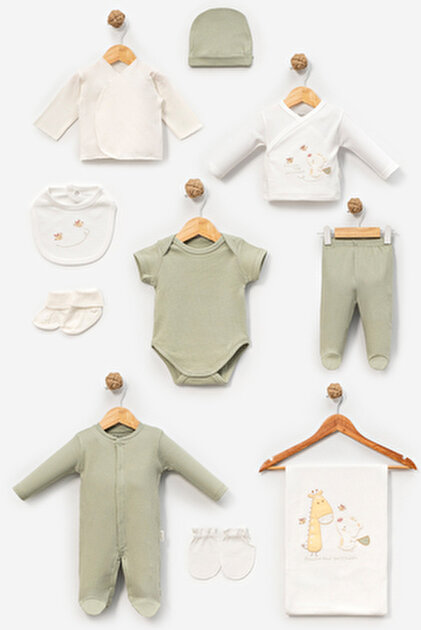 Комплект за изписване Sevimli Zürafa ve Ayı 10 части Newborn