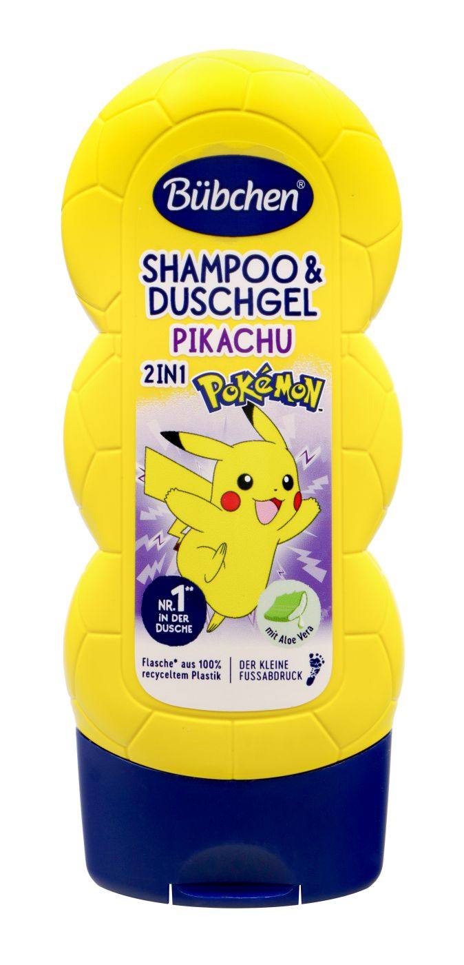 Детски шампоан и душ гел 2в1 Bübchen Pokémon Pikachu 230 мл.