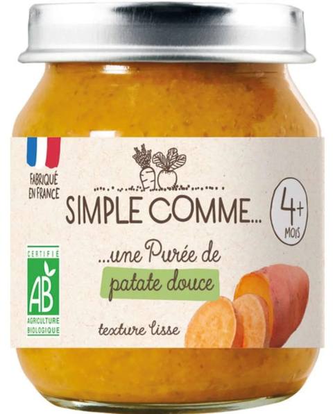 Бебешко пюре Simple Comme... Une Purée de Patate Douce 4+ месеца
