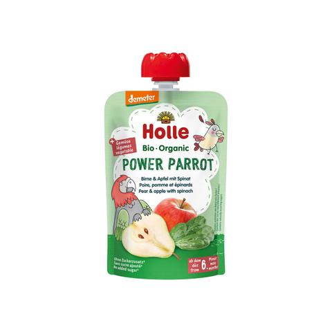 Бебешко пюре Holle Power Parrot круша, ябълка и спанак 100 г