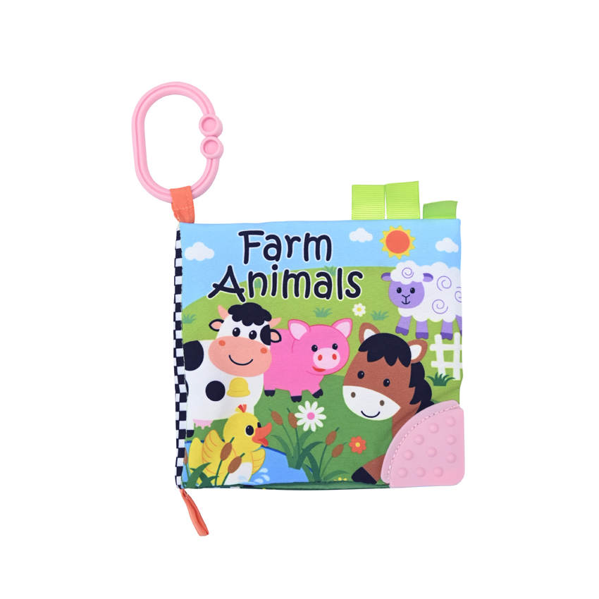 Мека бебешка книжка Farm Animals с гризалка