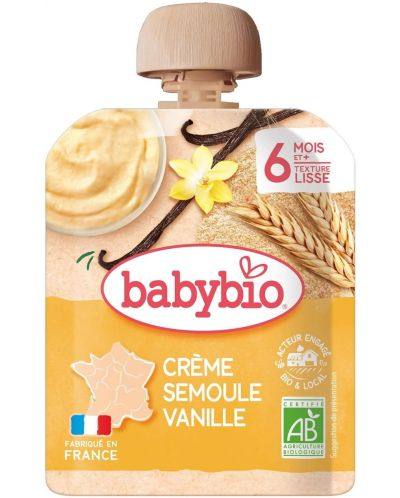 Бебешки био млечен крем Babybio Crème Semoule Vanille 85 г