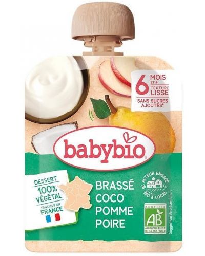 Бебешко плодово пюре Brasse Coco Pomme Poire 85 гр