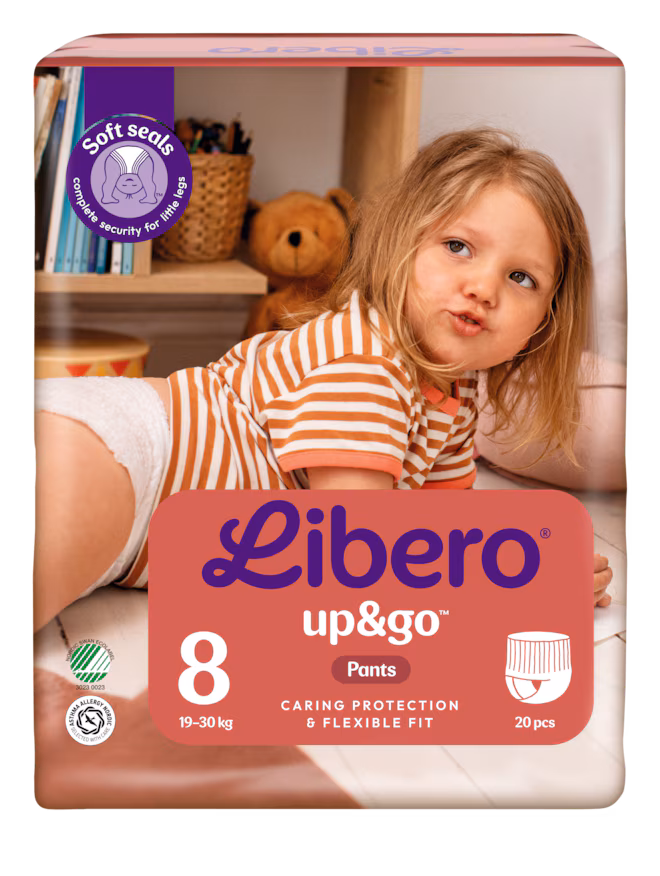 Пелени гащи Libero Up&Go Pants размер 8 19-30 кг 20 броя