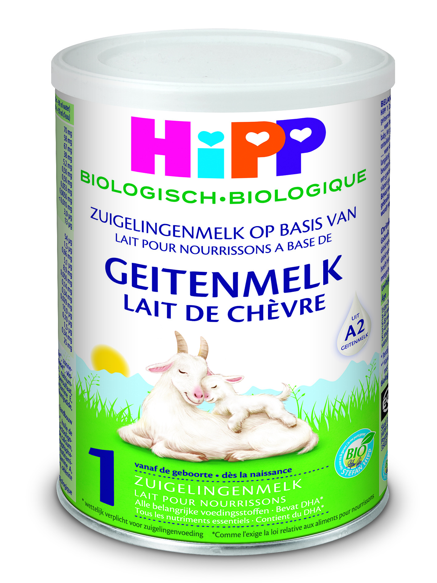 Адаптирано мляко HiPP Biologisch Geitenmelk 1 на базата на козе мляко 400 г