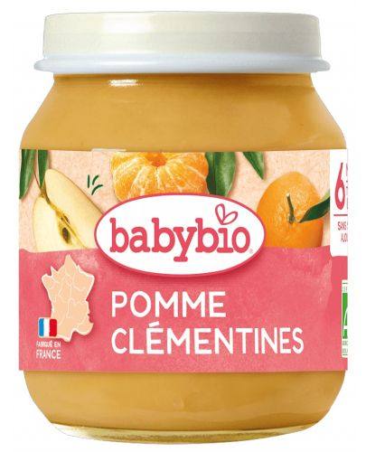 Бебешко пюре Babybio ябълка и клементина 130 г
