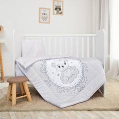 Спален комплект Cosy Little Bear Grey 3 части