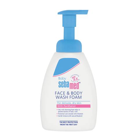 Измивна пяна за лице и тяло Sebamed 400 мл.