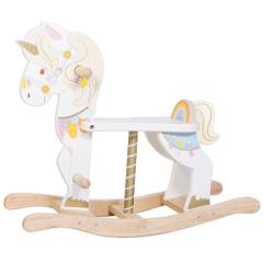 Дървено люлеещо се конче rocking unicorn carousel