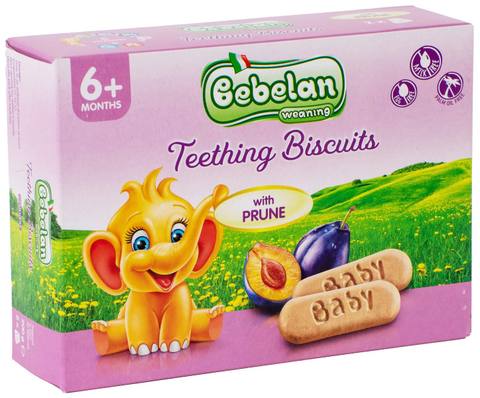 Бебешки бисквити Bebelan Teething Biscuits със слива 6м+