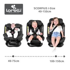 Lorelli SCORPIUS i-Size столче за кола 40-150 см, зелено