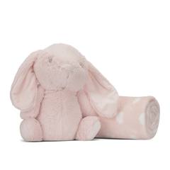 Бебешко одеяло Nappy Peach Blanket with Bunny 90x75 см