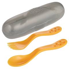 Комплект прибори за хранене Canpol babies 12м+, жълт