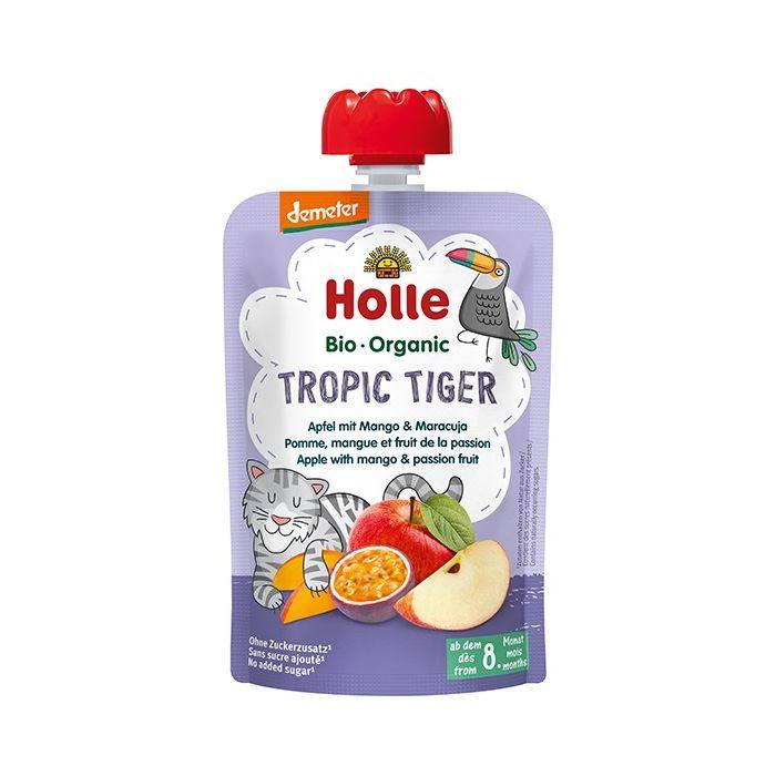 Бебешко пюре Holle Tropic Tiger ябълка, манго и маракуя 100 г