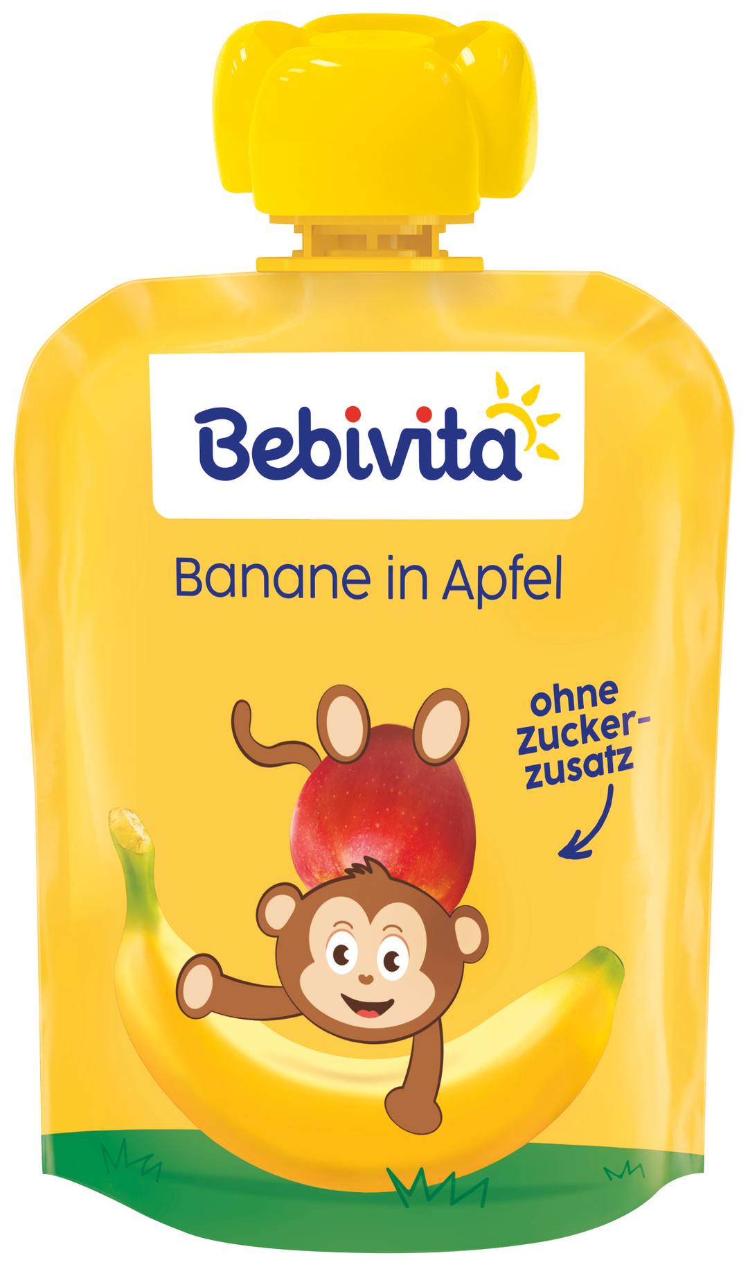 Бебешко пюре Banane in Apfel 90 г