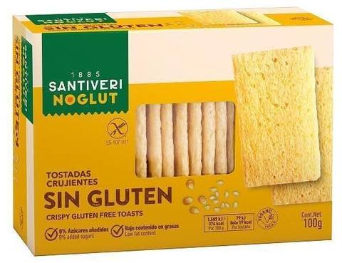 Хрупкав тост Santiveri Noglut без глутен 100 г