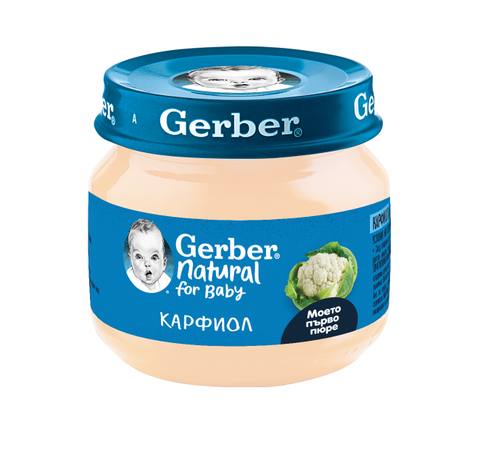 Бебешко пюре Gerber Natural for Baby карфиол 80 г