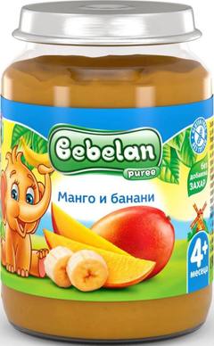 Бебешко пюре Bebelan манго и банани 190 г