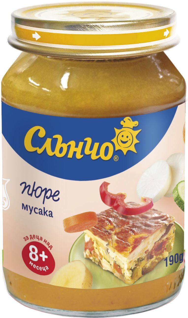 Меню мусака, 8+м, 190г.