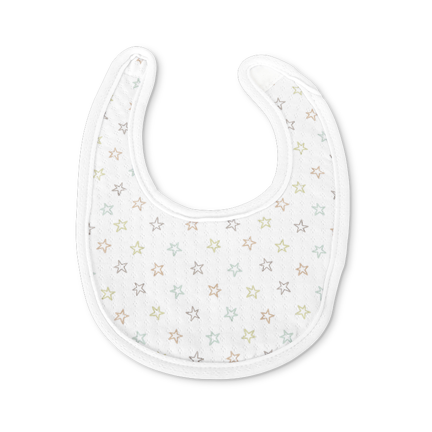 Бебешки лигавник Newborn Bib Natural 2 бр. с велкро