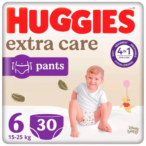 Преходни гащи Huggies Extra Care №6 30 бр