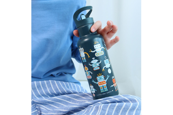 Детска термос бутилка XL Drink Bottle Robots